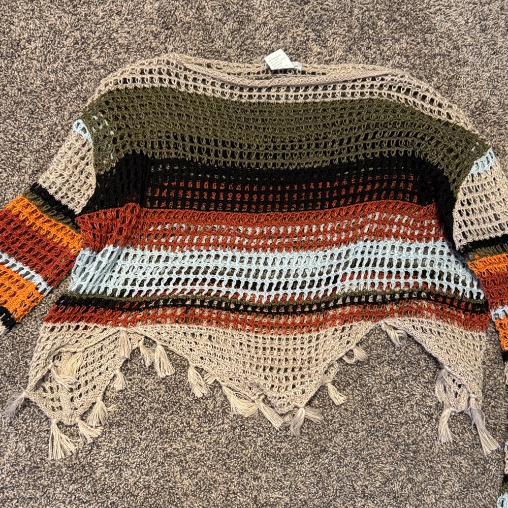 Colorful Striped Women's Sweater - Picture 2 of 3